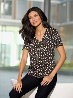 Chemisier Encolure En V Affinante