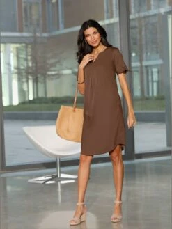 Robe Tunique Viscose Douce Et Fluide