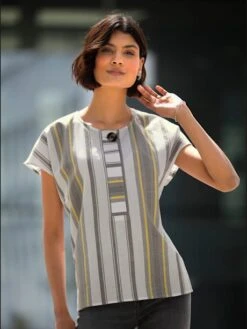 Chemisier à Manches Courtes Qualité Coton