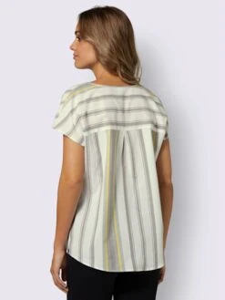 Chemisier à Manches Courtes Qualité Coton 6 Chemisier à Manches Courtes Qualité Coton -Promos Mode Exquise Boutique 001.00ZUK05547 B09.001