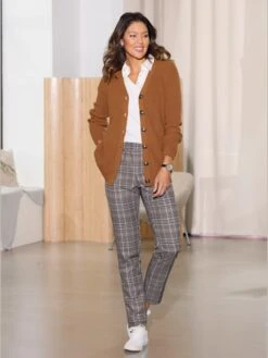 Veste En Tricot Côte Longitudinale Affinante