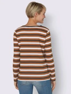 T-shirt à Rayures Poche Kangourou -Promos Mode Exquise Boutique 001.00ZUK91745 B31.001