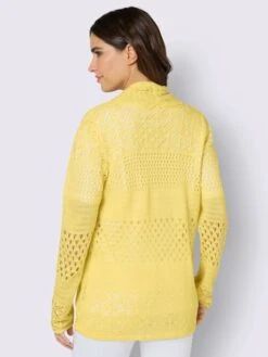 Veste En Tricot Motif Ajouré Intégral -Promos Mode Exquise Boutique 001.00ZUK92347 B39.002