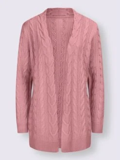 Veste Longue En Tricot Joli Motif Torsadé 7 Veste Longue En Tricot Joli Motif Torsadé -Promos Mode Exquise Boutique 001.00ZUK92348 B70.001