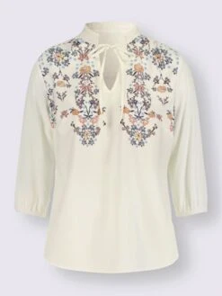 Tunique Fronces Au Col Montant -Promos Mode Exquise Boutique 002.00ZUK03347 B11.001