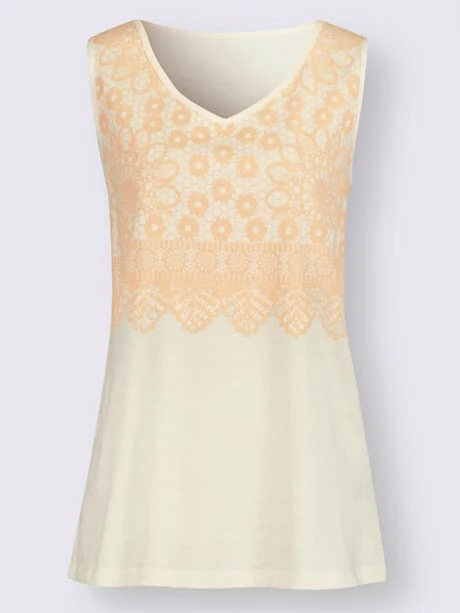 Débardeur Imprimé Dentelle Tendance 3 Débardeur Imprimé Dentelle Tendance – Image 3