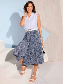 Jupe évasée Qualité Tissée 7 Jupe évasée Qualité Tissée -Promos Mode Exquise Boutique 002.00ZUK91645 008.048