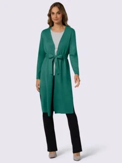 Manteau En Tricot Ceinture à Nouer