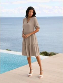 Robe à Effet étagé Qualité Tissée