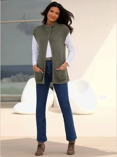 Gilet En Tricot Col Montant Tendance 1 Gilet En Tricot Col Montant Tendance