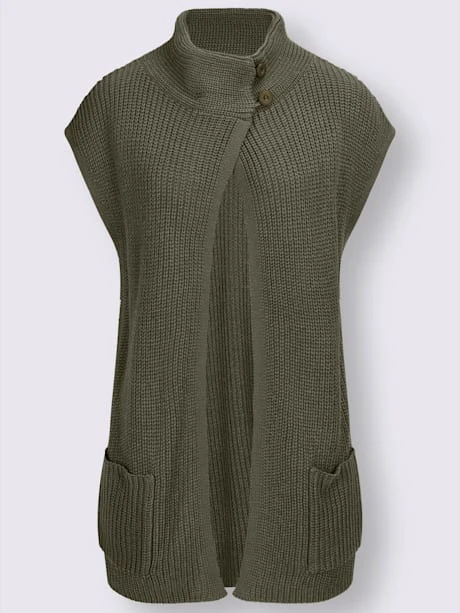 Gilet En Tricot Col Montant Tendance 4 Gilet En Tricot Col Montant Tendance – Image 4