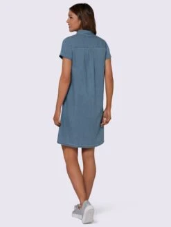 Robe En Jean Patte De Boutonnage Courte -Promos Mode Exquise Boutique 004.00ZUK91746 B17.001