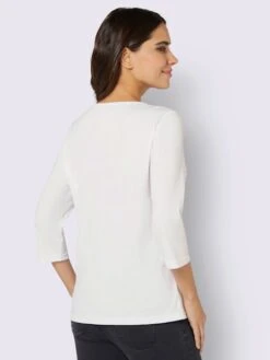 T-shirt à Encolure Ronde Joli Imprimé Devant -Promos Mode Exquise Boutique 004.00ZUK92347 B46.001