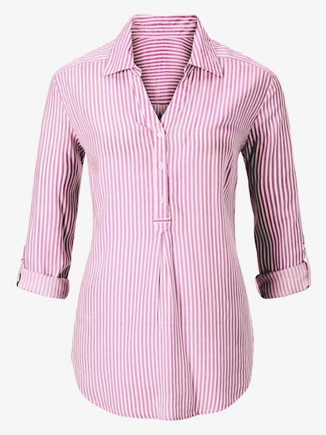 Chemisier Avec Ruban Et Bouton Au Revers Des Manches 1 Chemisier Avec Ruban Et Bouton Au Revers Des Manches