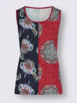 Débardeur Aspect Patchwork -Promos Mode Exquise Boutique 005.00ZUK92345 B22.001