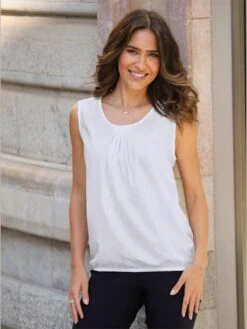 Liquette Plis Affinants à L'encolure