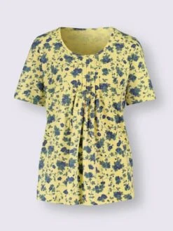 T-shirt à Manches Courtes Plis Affinants à L'encolure -Promos Mode Exquise Boutique 006.00ZUK03346 B44.001