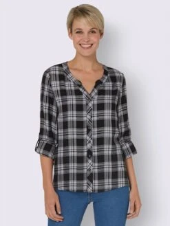 Chemisier à Carreaux 100% Viscose