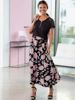 Jupe évasée Ceinture élastique Confortable -Promos Mode Exquise Boutique 006.00ZUK92345 006.100