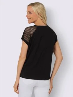 T-shirt En Dentelle Manches En Dentelle -Promos Mode Exquise Boutique 006.00ZUK92345 B26.001