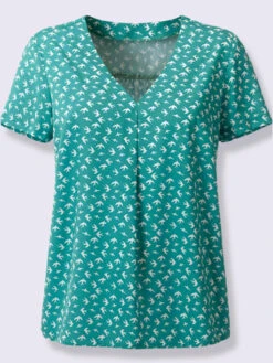 Chemisier Avec Imprimé Et Encolure En V -Promos Mode Exquise Boutique 007.00SAN95043 A14.001