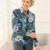 Chemisier En Coton Joli Motif Floral