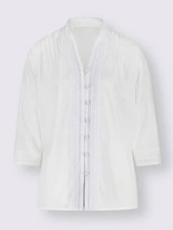 Chemisier En Dentelle Bordure En Dentelle Décorative -Promos Mode Exquise Boutique 007.00ZUK92345 B04.001