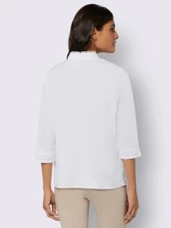 Chemisier En Dentelle Bordure En Dentelle Décorative -Promos Mode Exquise Boutique 007.00ZUK92345 B05.001