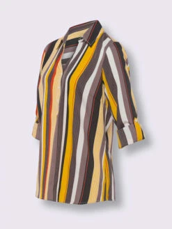 Chemisier à Manches Longues Col Chemise Ouvert -Promos Mode Exquise Boutique 010.00ZUK92346 B26.002