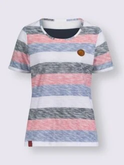 T-shirt à Rayures Pur Coton -Promos Mode Exquise Boutique 011.00F0257445 B27.001