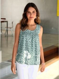 Débardeur Bordures Imprimées