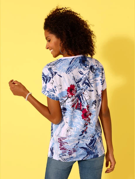 T-shirt Manches Courtes En Coton Avec Imprimé 2 T-shirt Manches Courtes En Coton Avec Imprimé – Image 2