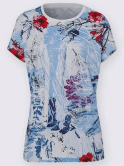 T-shirt Manches Courtes En Coton Avec Imprimé 5 T-shirt Manches Courtes En Coton Avec Imprimé -Promos Mode Exquise Boutique 012.00ZUK03341 A50.001