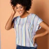 Chemisier Longues Rayures Affinantes