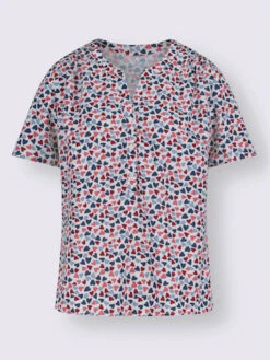 Chemisier à Manches Courtes Fronces Aux épaules 7 Chemisier à Manches Courtes Fronces Aux épaules -Promos Mode Exquise Boutique 012.00ZUK92345 B01.001