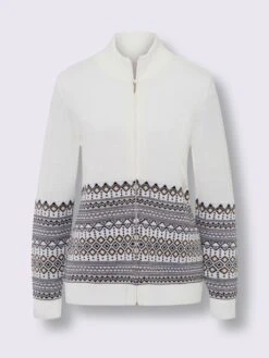 Veste En Tricot Jacquard Col Montant Chaud -Promos Mode Exquise Boutique 012.00ZUK92348 B28.001