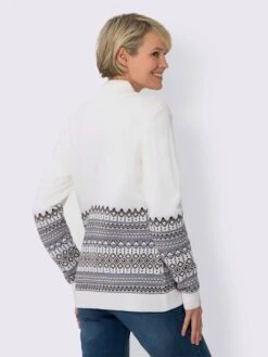 Veste En Tricot Jacquard Col Montant Chaud -Promos Mode Exquise Boutique 012.00ZUK92348 B29.001