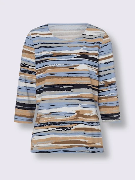 T-shirt à Manches 3/4 à Encolure Ronde 4 T-shirt à Manches 3/4 à Encolure Ronde – Image 4