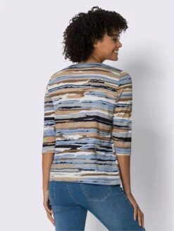 T-shirt à Manches 3/4 à Encolure Ronde 6 T-shirt à Manches 3/4 à Encolure Ronde -Promos Mode Exquise Boutique 013.00ZUK92346 B02.001