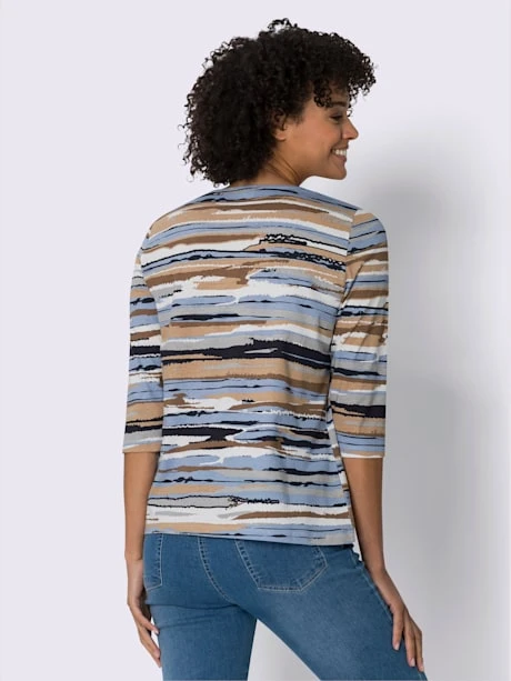 T-shirt à Manches 3/4 à Encolure Ronde 3 T-shirt à Manches 3/4 à Encolure Ronde – Image 3