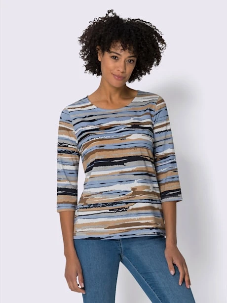 T-shirt à Manches 3/4 à Encolure Ronde 2 T-shirt à Manches 3/4 à Encolure Ronde – Image 2