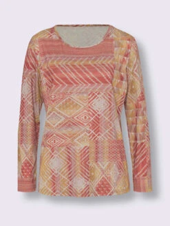 T-shirt à Manches Longues Motif Imprimé Exclusif -Promos Mode Exquise Boutique 013.00ZUK92348 B04.001