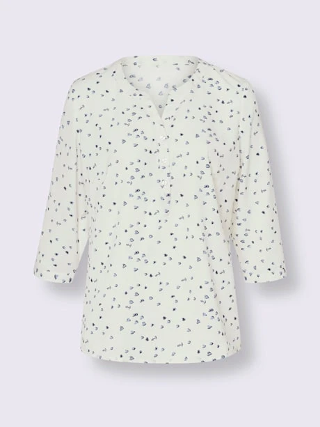 Chemisier Motif Cœur Tendance 4 Chemisier Motif Cœur Tendance – Image 4