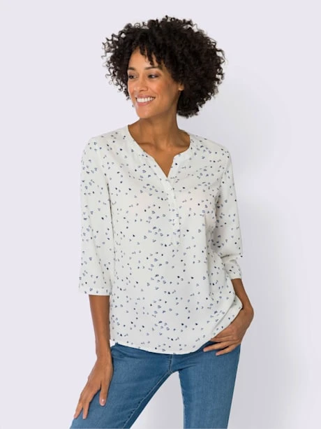 Chemisier Motif Cœur Tendance 2 Chemisier Motif Cœur Tendance – Image 2