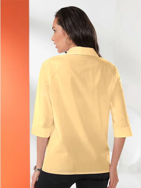 Chemisier Long Classique à Manches 3/4 2 Chemisier Long Classique à Manches 3/4 – Image 2