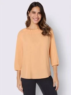 Chemisier Encolure Smockée