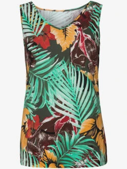 Débardeur Imprimé Tendance Col En V Passepoilé 5 Débardeur Imprimé Tendance Col En V Passepoilé -Promos Mode Exquise Boutique 015.00ZUK94339 A50.001