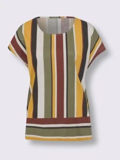 T-shirt Séduisant Motif à Rayures 7 T-shirt Séduisant Motif à Rayures -Promos Mode Exquise Boutique 016.00ZUK92347 B43.001