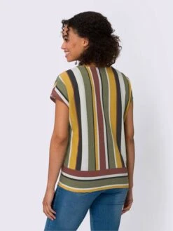 T-shirt Séduisant Motif à Rayures 6 T-shirt Séduisant Motif à Rayures -Promos Mode Exquise Boutique 016.00ZUK92347 B44.001