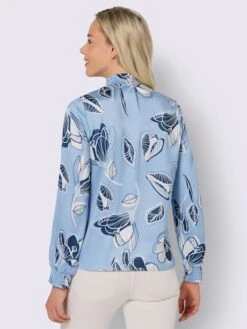 Chemisier à Manches Longues Bords Smockés -Promos Mode Exquise Boutique 017.00ZUK03345 B02.001